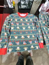 Hanna Andersson Star Wars Men  s XS Pajamas Mandalorian Grogu Christmas