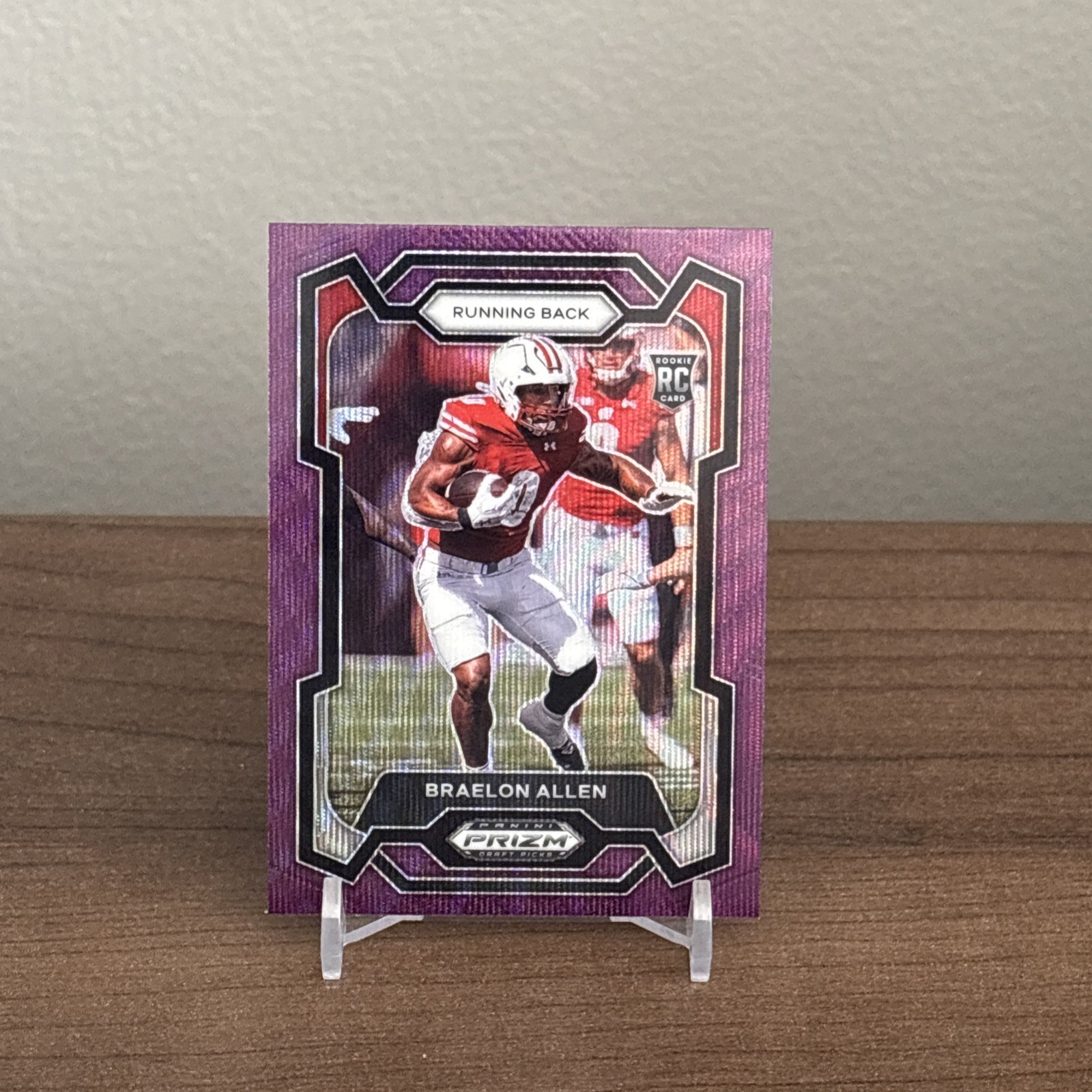 2024 Panini Prizm Draft Picks BRAELON ALLEN RC Purple Wave Prizm #129