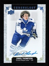 2018 Upper Deck Chronology Franchise History Errol Thompson #FH-TO-ET Auto 0c2