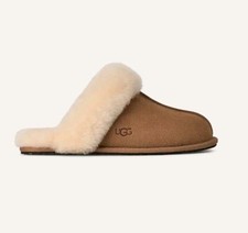  100 UGG Scuffette II Chestnut 1106872 Slippers Mules Women's 11 Suede Slip On