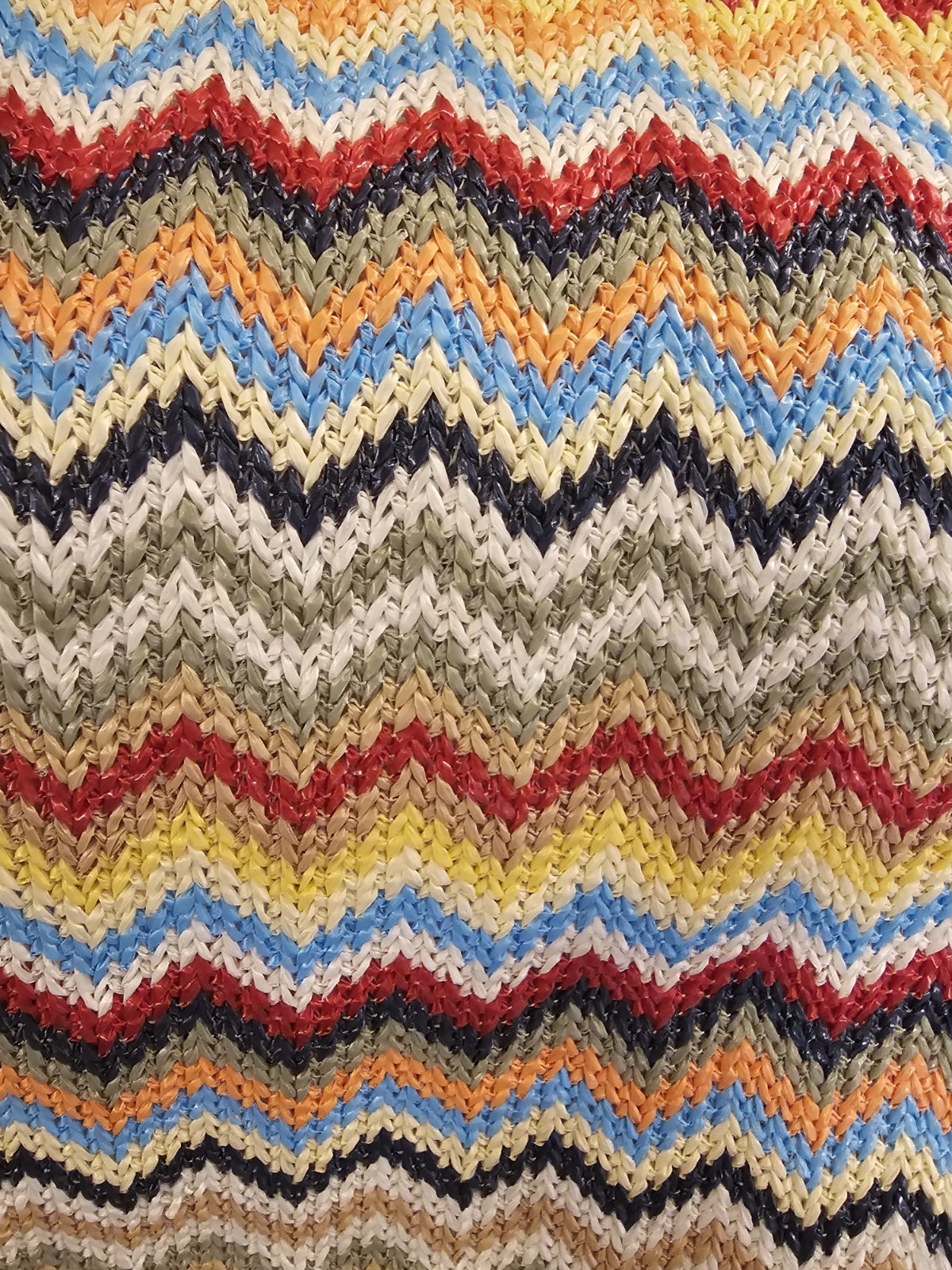 Beach Bag Chevron Pattern 2 Handle Removable Cros… - image 10