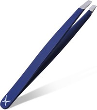 Slanted Stainl Steel Tweezers for Men  Women - Precis Eyebrow