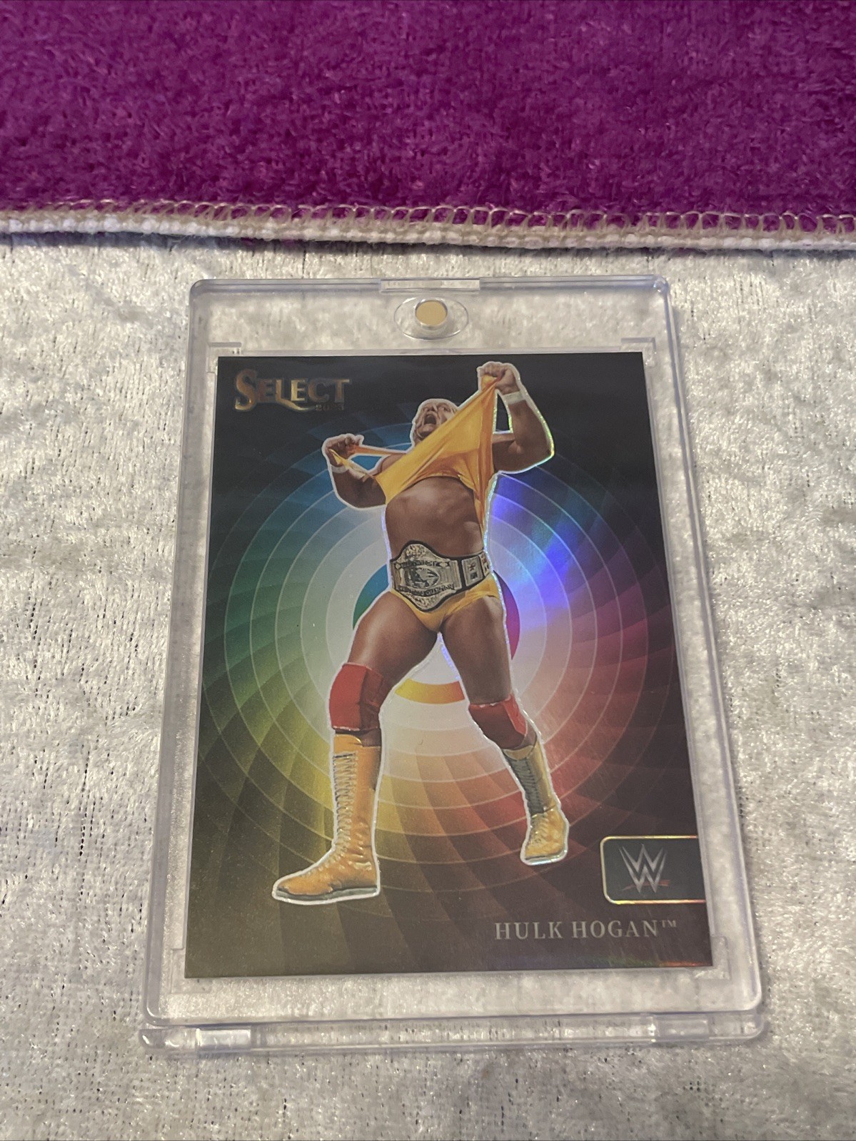 2023 PANINI WWE SELECT HULK HOGAN #9 COLOR WHEEL PRIZM SSP CASE HIT! WWE LEGENDS