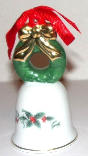Vintage Porcelain Christmas Bell.