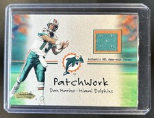 2001 Fleer Showcase Dan Marino Patchwork 49ers Dolphins
