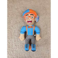 Blippi Plush Doll 12 Inch Stuffed Figure Blue Orange Signature Outfit New