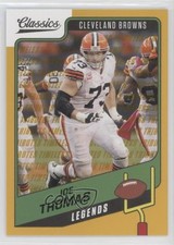 2021 Panini Classics Legends Timeless Tributes Gold 96/99 Joe Thomas HOF 9o3