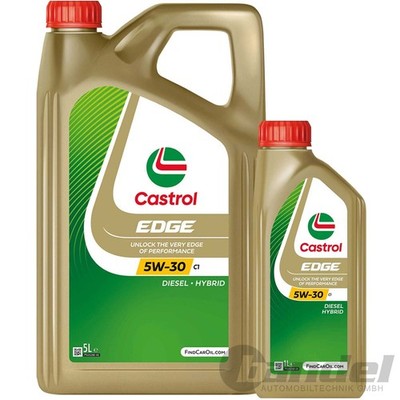 1x5+1x1 L CASTROL EDGE 5W30 C1 ÖL passend für LAND ROVER STJLR.03.0005 ACEA C1