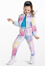 Dance Pre-Owned Costume Weissman 13287 Large Child Pastel 2pc Hip Hop Sequin