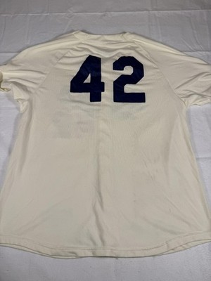 Los Angeles Dodgers Jersey Mens XL White Jackie Robinson 42 MLB