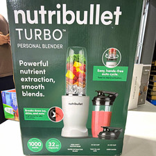 Nutribullet Turbo Personal Blender 1000w 32 Oz White Electric Smoothie Set