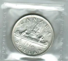 1946 FINE   SILVER DOLLAR,  EXCELLENT COIN, KING GEORGE VI   ICCS EF40