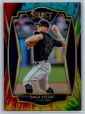 Zach Plesac 2021 Panini Select Tie-Dye Prizm /20 #200 MLB Indians