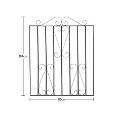Garden Gate Wrought Iron Metal Gates Outdoor Patio Barrier Door Entry Gates Door