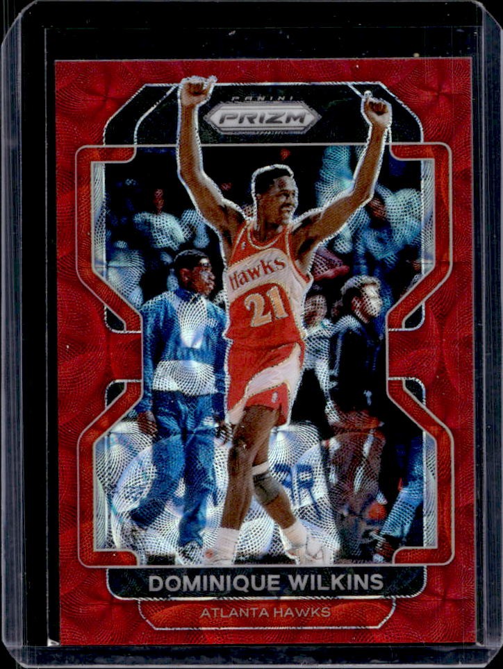 2021-22 Panini Prizm Dominique Wilkins Choice Red #54/88 Hawks