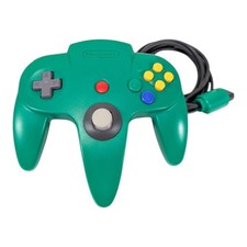 Nintendo 64 N64 Original Wired Controller Green New Thumb Stick Tested Working