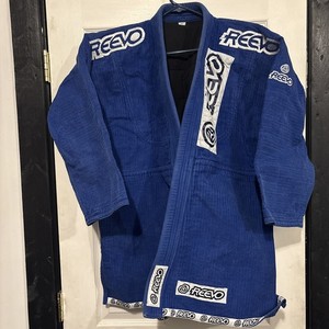 Reevo Top Jacket Adult's Size A5 Blue Brazillian Jiu Jitsu