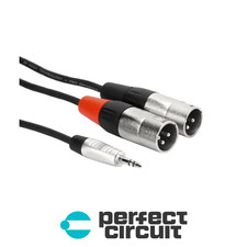 Hosa HMX-010Y REAN 3.5mm TRS to Dual XLRM 10FT CABLE - NEW - PERFECT CIRCUIT
