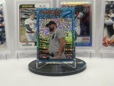 2026 Topps Heritage Chrome Light Blue Sparkle Refractor #385 Carlos Rodon SP