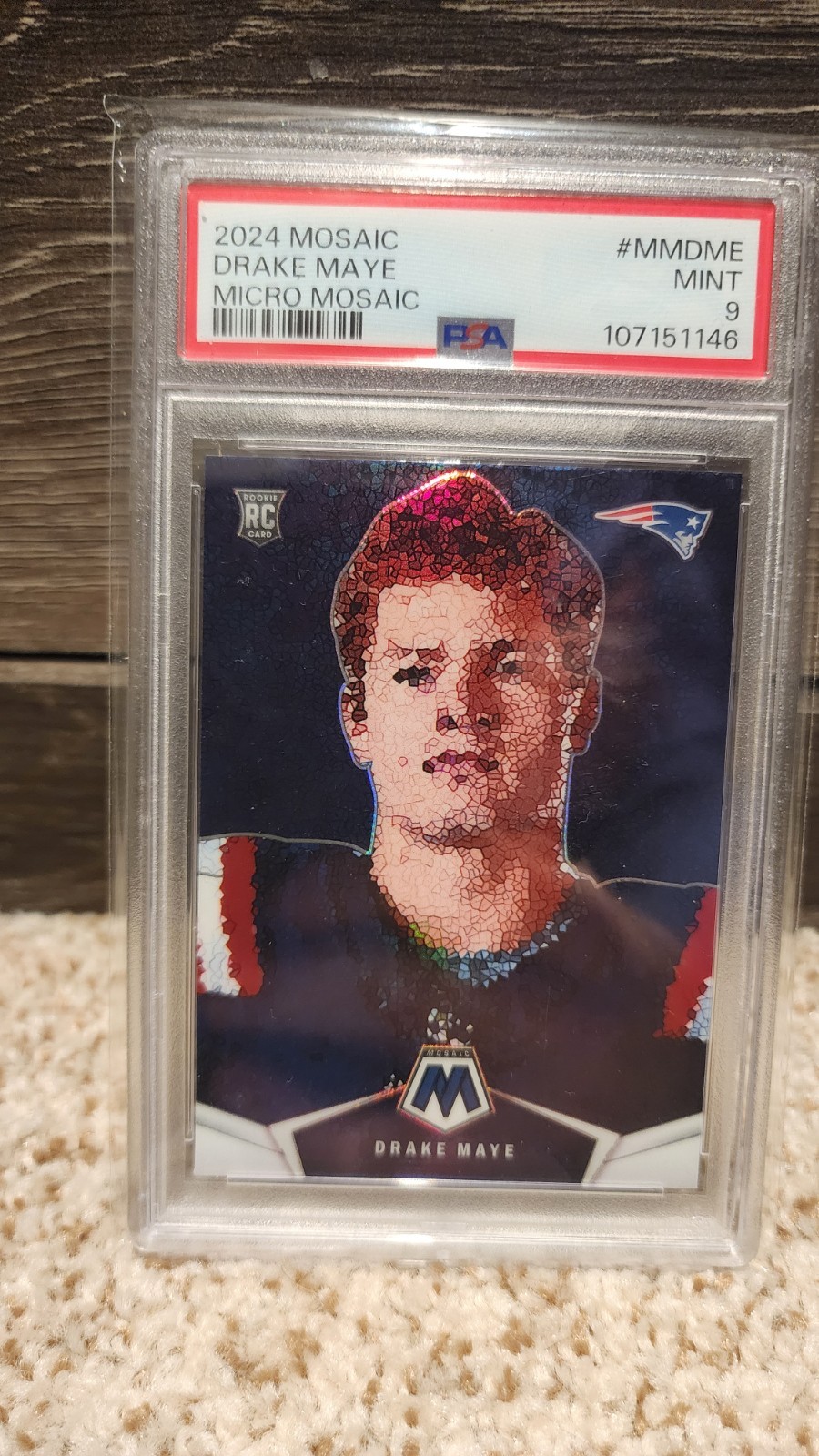 2024 Panini Mosaic - Micro Mosaic Drake Maye #MM-DME (RC)