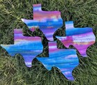 Set Of Four Texas Shaped Appliqués For Quilting 8” X 9” Each.  Pre-fused — photo 2