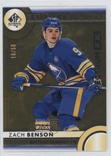 2023-24 SP Authentic Spectrum FX Gold Bounty Award 18/50 Zach Benson #S-89 16au