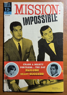 MISSION IMPOSSIBLE Dell Comics No. 3 Dec 1967 Falure Meant Success GD