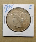 1934 P Peace Silver Dollar; Silver Soared Above $84/Oz On 5/11.