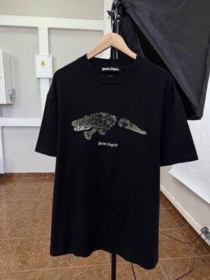 🐊 Palm Angels Crocodile Logo T-Shirt Rare Retro Hype Y2K size XXL color  Black