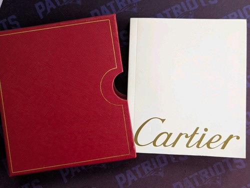 Authentic Cartier Watch Instructions &  Information Book + Red Case Cover 
