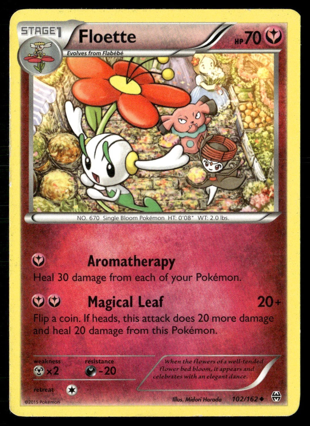 Floette 102/162 Uncommon BREAKthrough Pokemon Heavily Played
