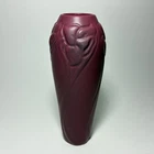 Van Briggle Pottery Beautiful Daffodil Vase in Mulberry - 9.5 inches tall