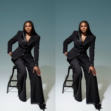 Black Women Suits Formal Dinner Evening Party Prom Ladies Outfit Women Blazers