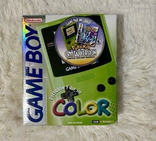 NINTENDO GAMEBOY COLOR KIWI POK MON CRYSTAL CONSOLE BOX SET