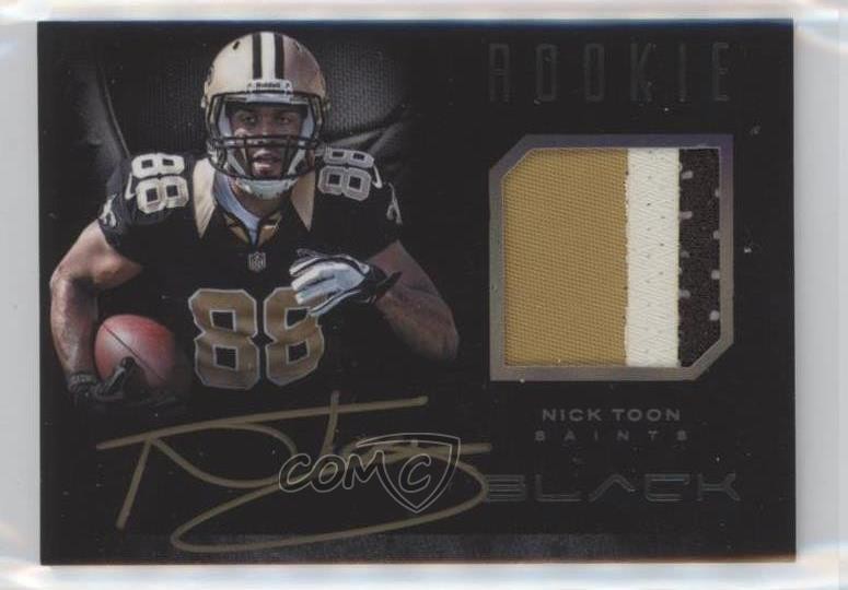 2012 Panini Black Rookie Signature Materials Prime /349 Nick Toon Auto RC 02pb