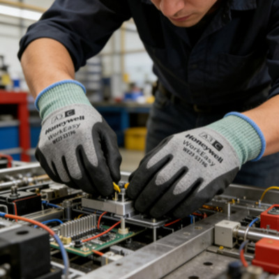 Cut Resistant Work Gloves, Grip Safety Gloves for Industrial & Construction Use