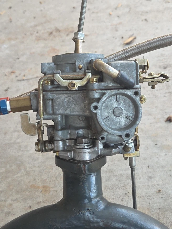 1960's Ford Mustang 6 R 3635 B  One Barrel Holley Carburetor on Model A Manifold - Image 4 of 4