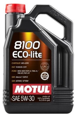 For MOTUL 8100 ECO-LITE 5W30 5L Engine Oil 5W30 5L 8100 108214 Engine oil 8100