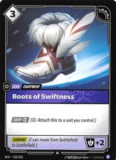 Boots of Swiftness 133/221 Spiritforged Riftbound League of Legends