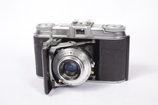 Voigtlander Vito II 35mm Folding Camera w/ 50mm f/3.5 Skopar Lens TESTED/WORKS 