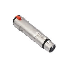 3Pin XLR Female To Lockable 6.35mm 1/4inch TRS Female Sound Adapters Connectors