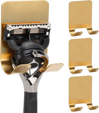 Self Adhesive Hooks Waterproof Razor Holder in Inside Shower 4 Pack, Metal Heavy