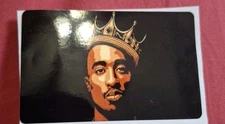 Rapper Tupac Shakur Credit Debit Card Sticker Skin Free Shipping FULL COVER 