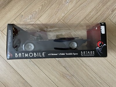 DC Collectibles Batman The Animated Series - Batmobile mit biegsamen Figuren Neu