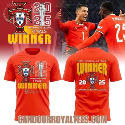 Portugal 2025 UEFA Nations League Final Winners 3D T-Shirt All