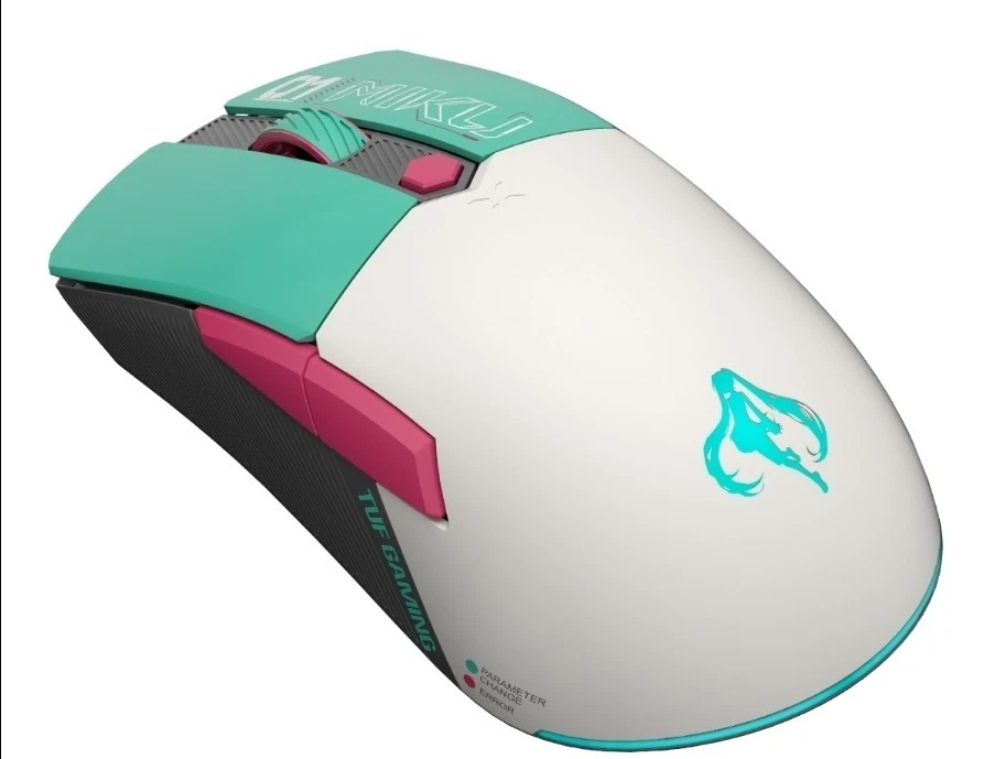 ASUS TX Gaming Mini Wireless/ Bluetooth/2.4GHZ Mouse Hatsune Miku 12000 DPI 65g - Image 3 of 4