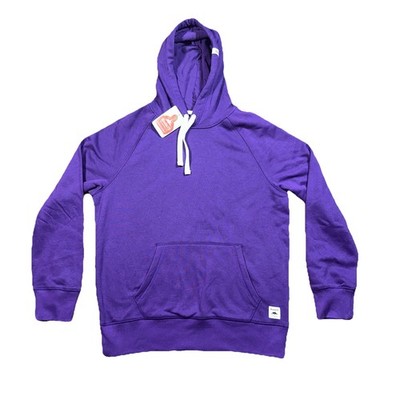 NWT Roots 73 Maple Grove Fleece Hoodie Pullover in Bright Purple Men's Size L