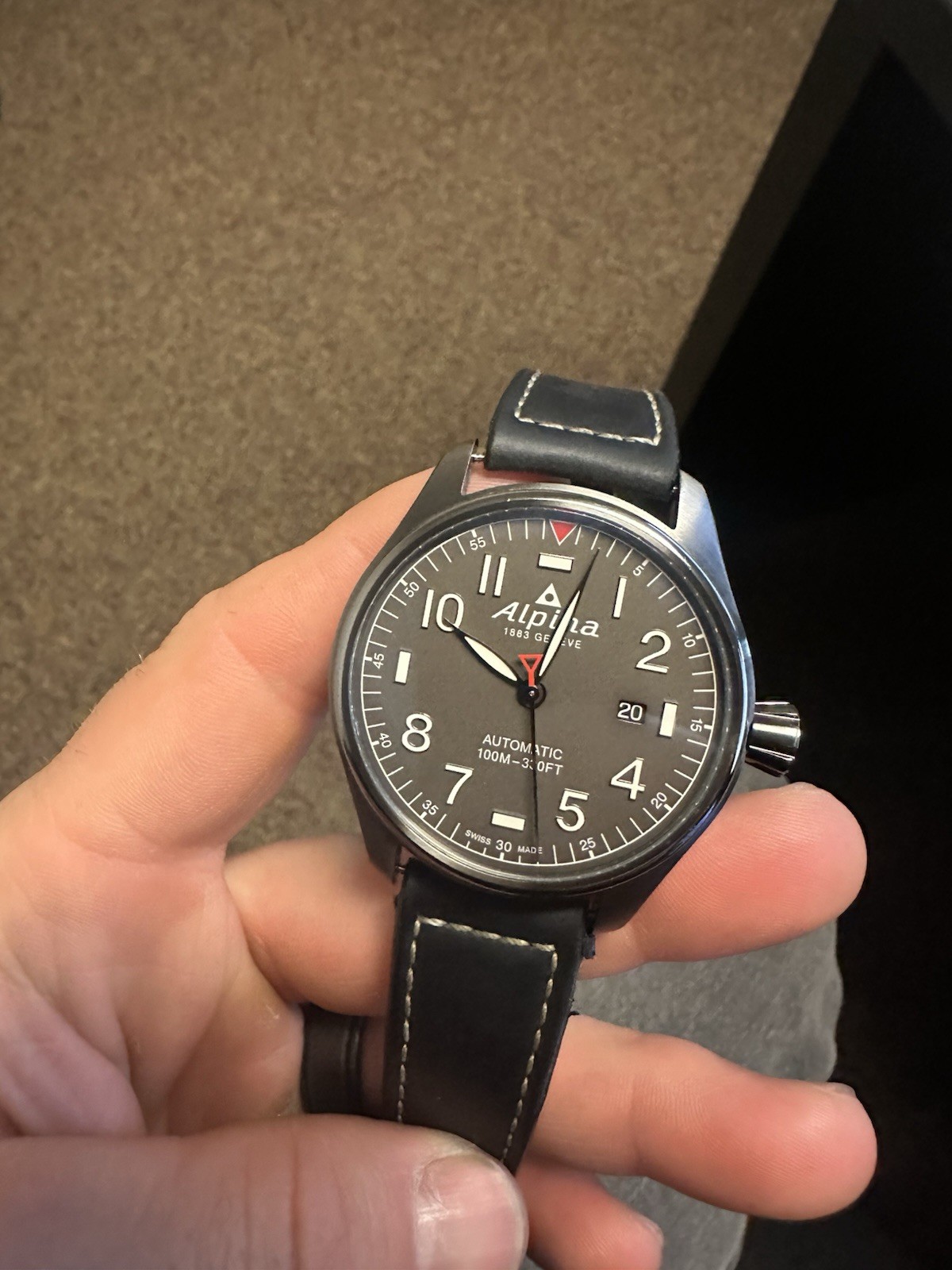 Alpina Startimer Pilot Automatic-titanium gray ca… - image 2