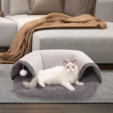 Image of Cat Tunnel Mat Playing Hut Exercise Playing Ball Toys Playground Hideout Cat