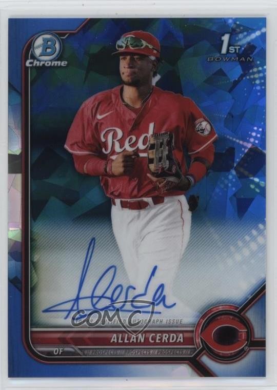 2022 Bowman Sapphire Edition Chrome Prospects Allan Cerda #BSPA-AC Auto 1d0h